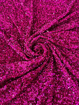 Sequin Velvet Magenta