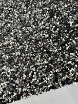 Sequin on Velvet Silver Gray