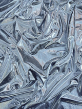 Silver Coated Spandex Pleather