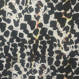 Polyester Spandex Tricot Fabric Black White Spot 60"