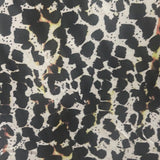 Polyester Spandex Tricot Fabric Black White Spot 60"