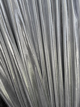 Silver Coated Spandex Pleather