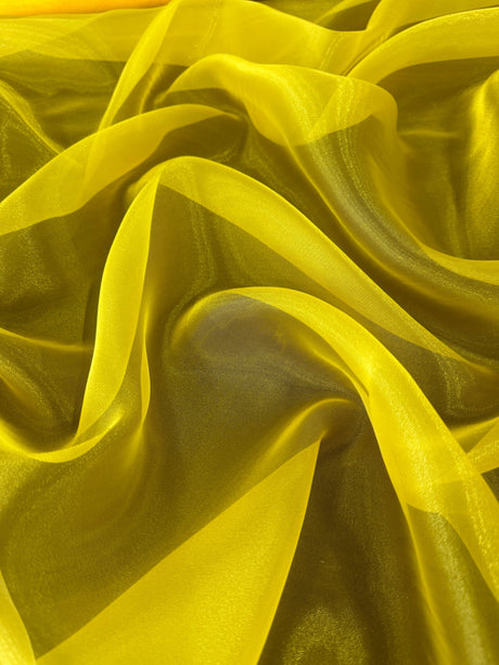 Sheer Crystal Organza Yellow