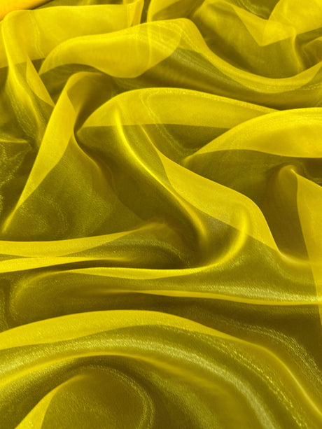 Sheer Crystal Organza Yellow