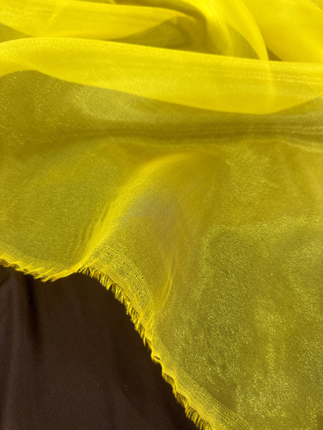 Sheer Crystal Organza Yellow