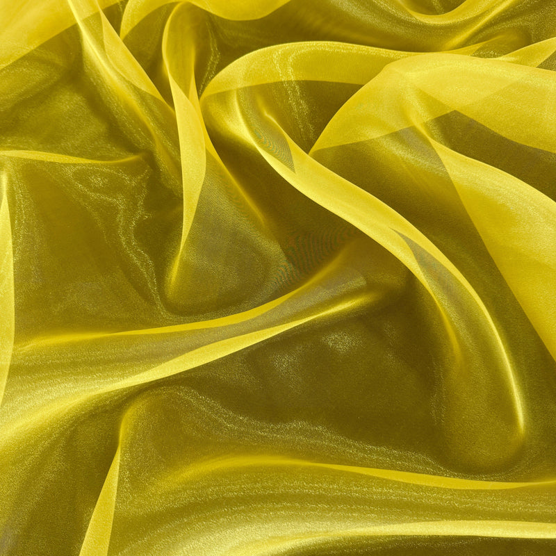 Sheer Crystal Organza Yellow
