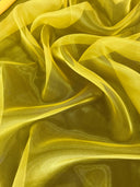 Sheer Crystal Organza Yellow