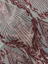 Stretch Sequin Mesh in Blush Pink
