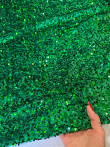 Sequin Velvet Kelly Green