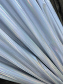 Shiny Silver Coated Spandex Pleather