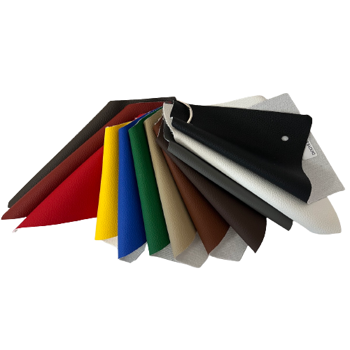 Pebble Grain Textured Faux Leather Vinyl Fabric - Black, 55" Width (1 Yard)