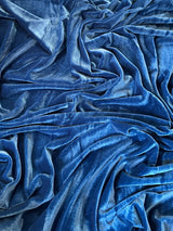 Stretch Velvet Blue Sapphire