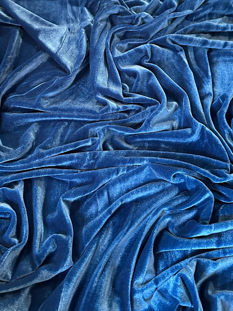 Stretch Velvet Blue Sapphire