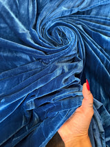Stretch Velvet Blue Sapphire