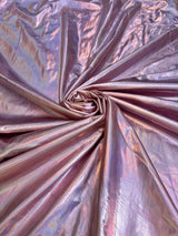 Shiny Pink Coated Spandex Pleather