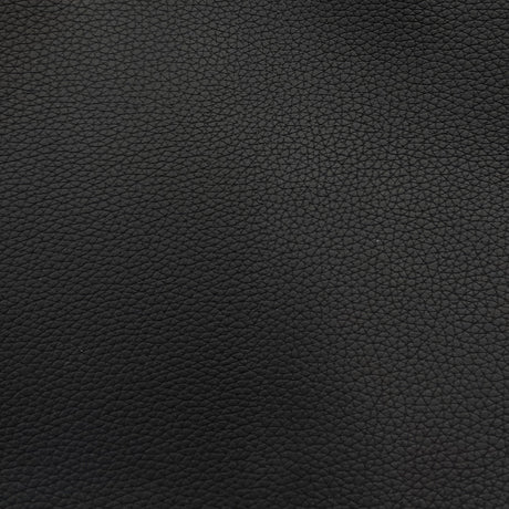 Pebble Grain Textured Faux Leather Vinyl Fabric - Black, 55" Width (1 Yard)