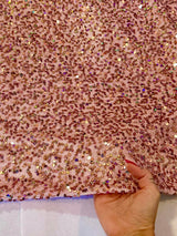 Sequin Velvet Blush