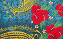 Polyester Sarong Fiji Hibiscus Cluster
