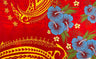 Fiji Hibiscus Cluster Polyester Fabric - Vibrant Floral Print, 72" L X 45" W (1 Piece/Sarong)