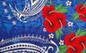 Fiji Hibiscus Cluster Sarong Polyester Fabric - Hibiscus Cluster Print, 72" L x 45" W (1 Piece/Sarong)