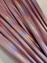 Shiny Pink Coated Spandex Pleather