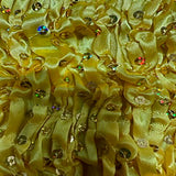 Polyester Curly Satin Sequin Fabric 17" Width