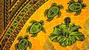 Polyester Sarong Turtle Hibiscus Fiji Islands Wrap