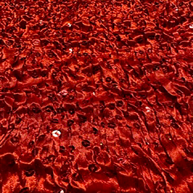 Polyester Curly Satin Sequin Fabric 17" Width