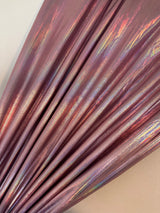 Shiny Pink Coated Spandex Pleather