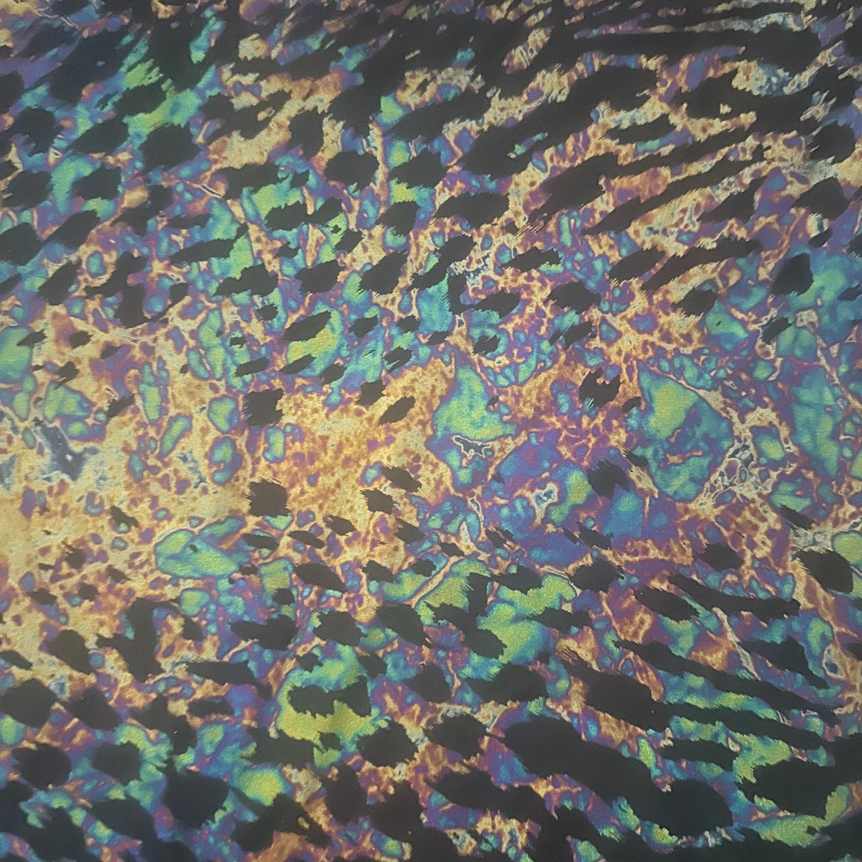 Panther Foil 4-Way Stretch Fabric