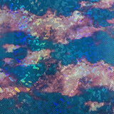 4-Way Stretch Foil Fabric Crystal Splash Multi Foil