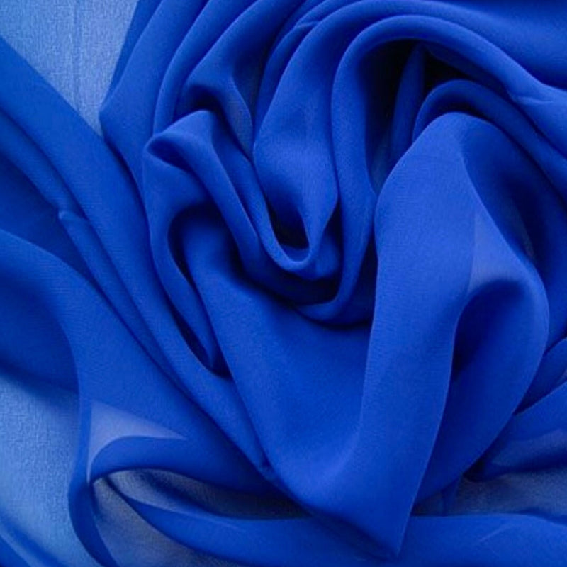 Royal Blue Chiffon