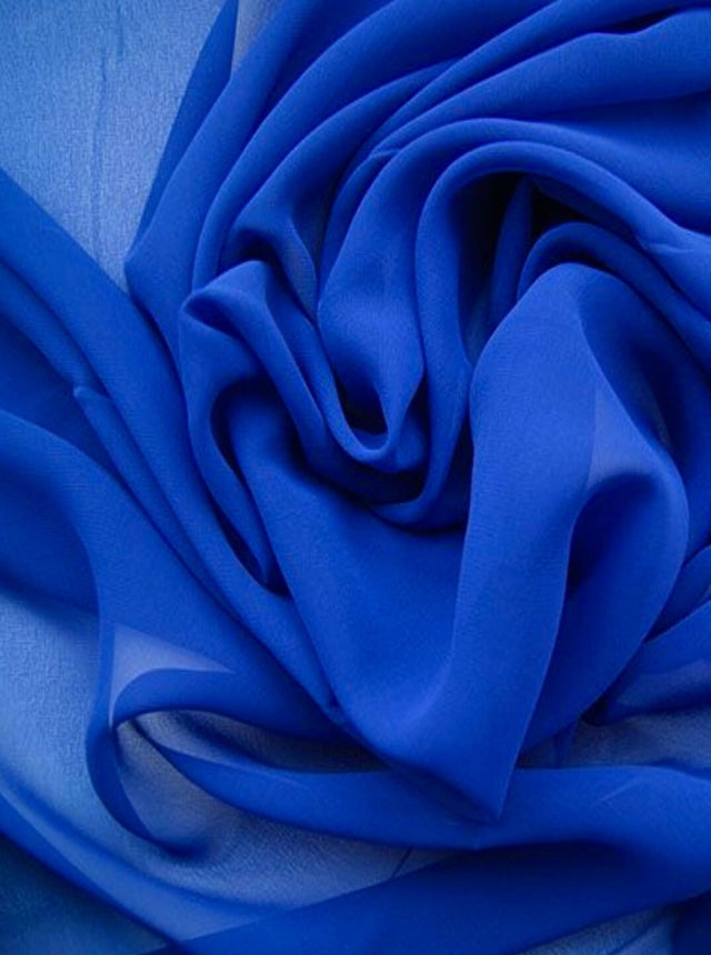 Royal Blue Chiffon