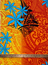 Tiare Traditional Tattoo Gradient Cotton Fabric - Multicolor Traditional Tattoo Gradient, 44/45" Width (1 Yard)