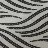 Nylon Spandex Zebra Flocked Glitter Fabric