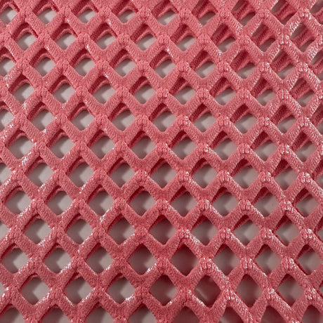 Polyester Spandex Diamond Foil Fish Net Fabric