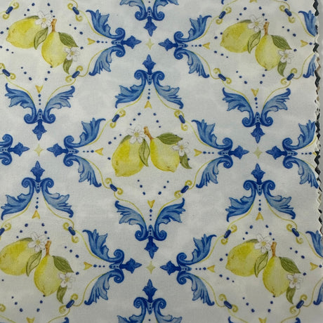 Nylon Spandex Tricot Lemon Swim Fabric 60" White