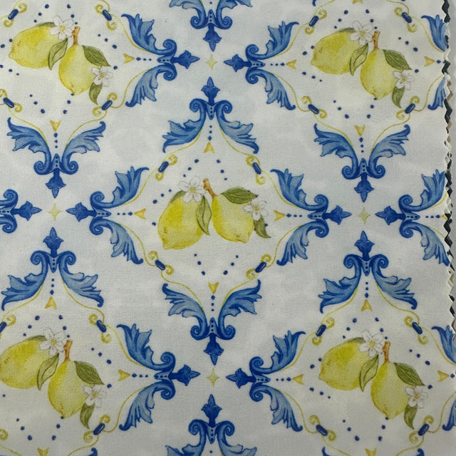 Nylon Spandex Tricot Lemon Swim Fabric 60" White