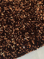 Chocolate Brown Sequin on Velvet