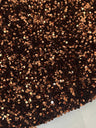 Chocolate Brown Sequin on Velvet