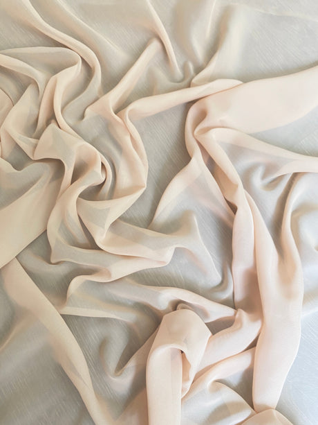 Sheer Beige Chiffon