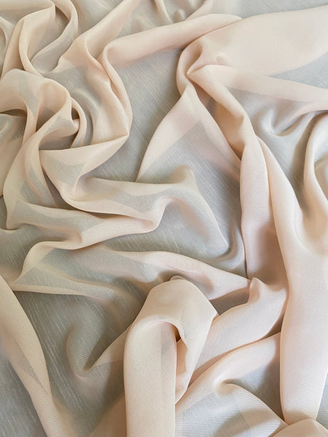 Sheer Beige Chiffon
