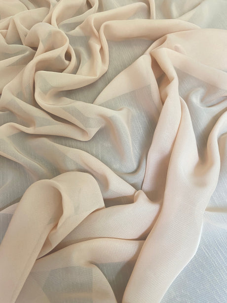 Sheer Beige Chiffon