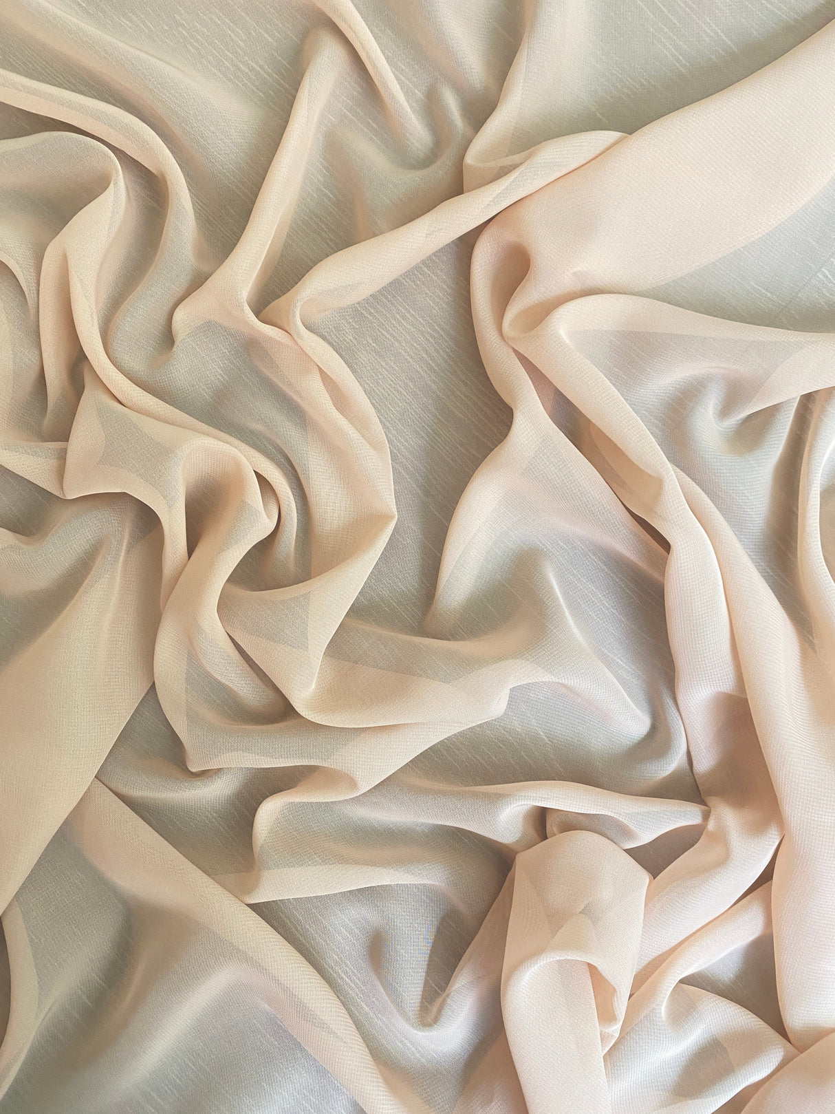 Sheer Beige Chiffon