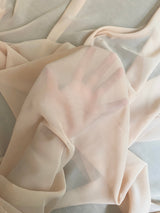 Sheer Beige Chiffon