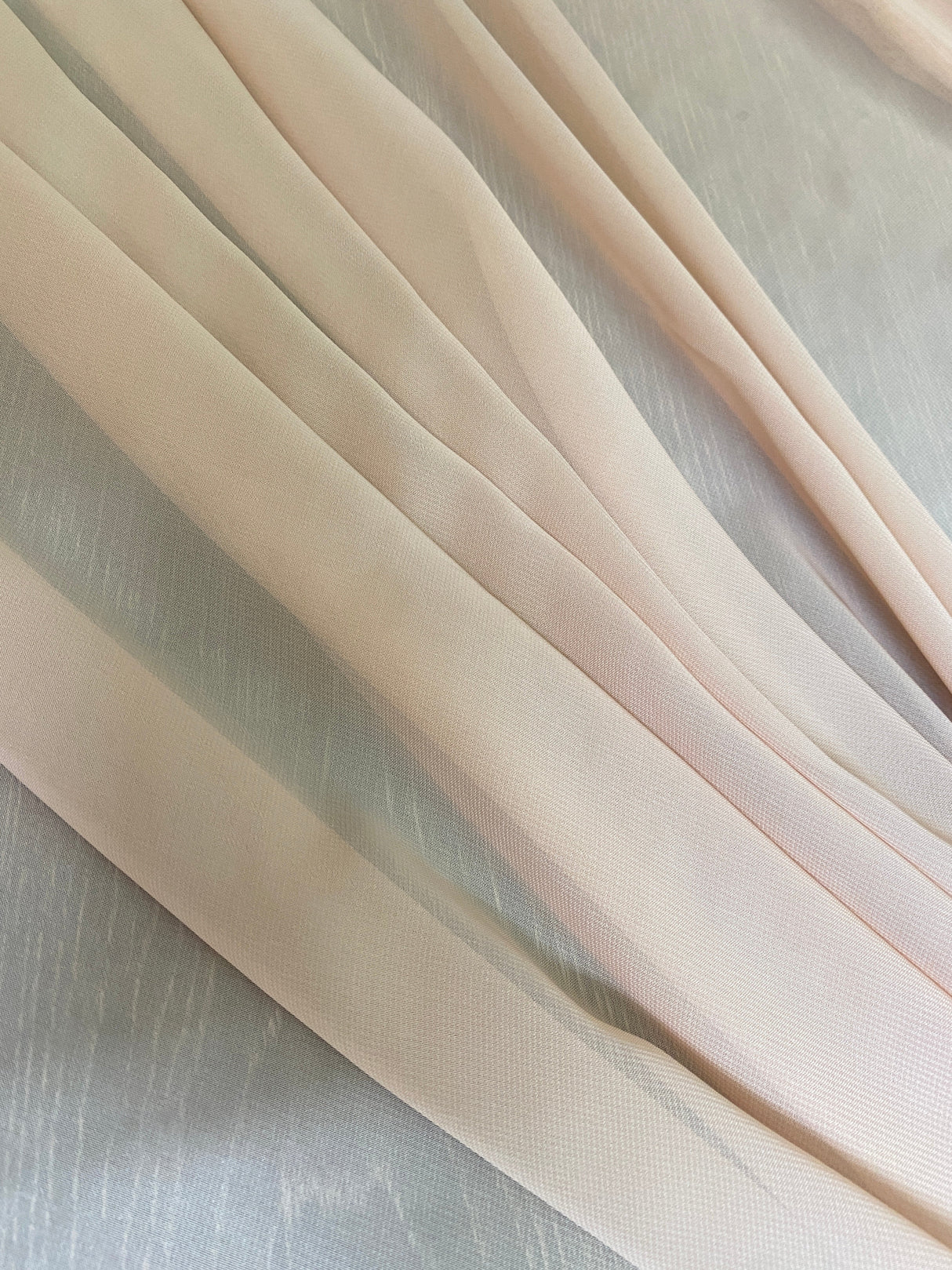 Sheer Beige Chiffon
