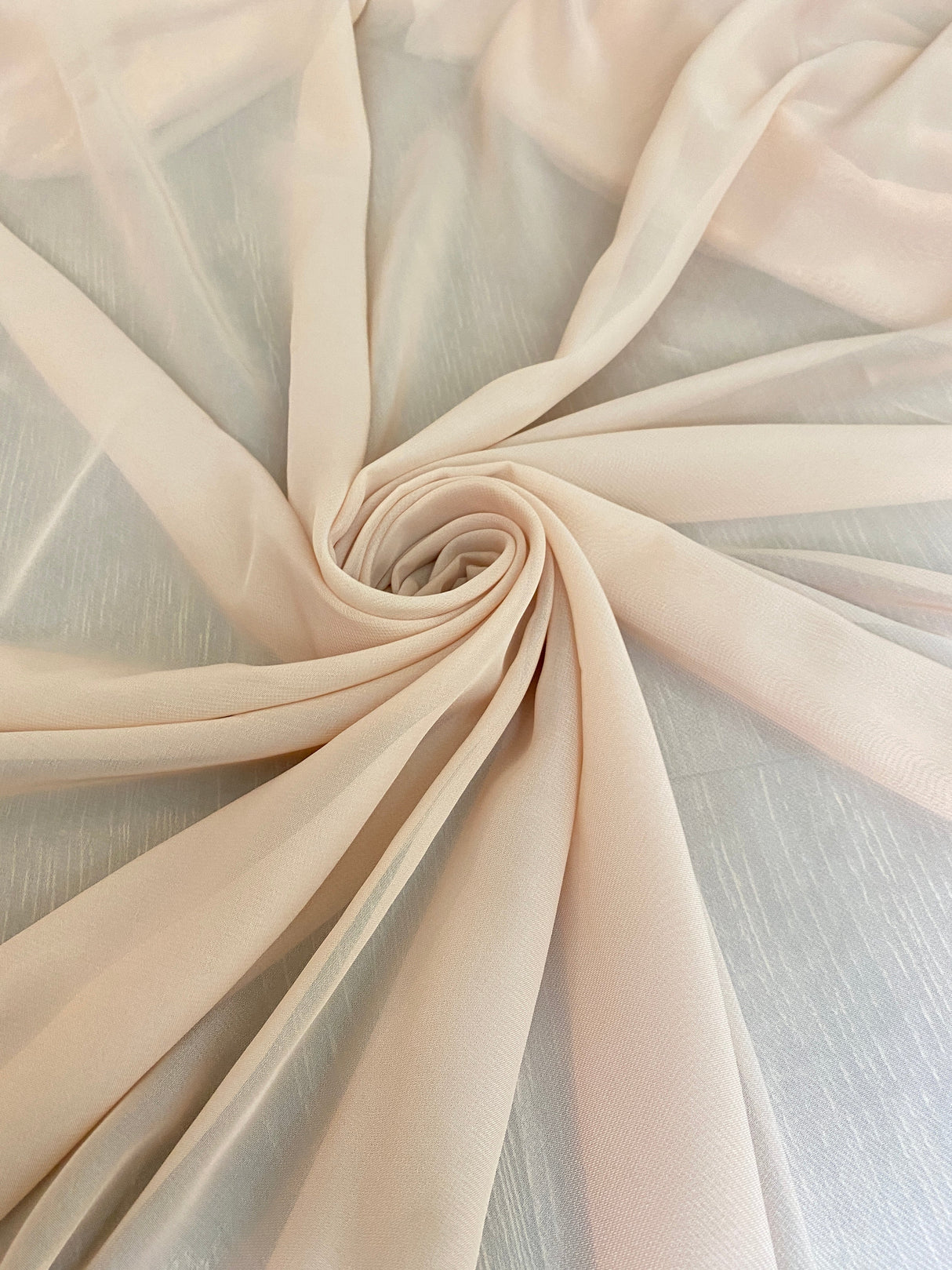Sheer Beige Chiffon
