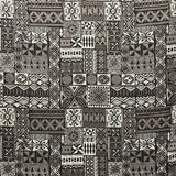 Polynesian Tapa Light Barkcloth Cotton Fabric - Blue Green, 45" Width (1 Yard)
