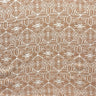 Traditional Polynesian Geometric Design Light Barkcloth Fabric - Beige And White, 45" Width (1 Yard)