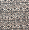 Traditional Polynesian Geometric Design Light Barkcloth Fabric - Beige And White, 45" Width (1 Yard)